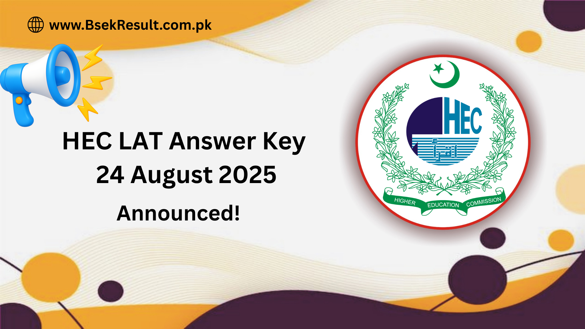 HEC LAT Answer Key 24 August 2025